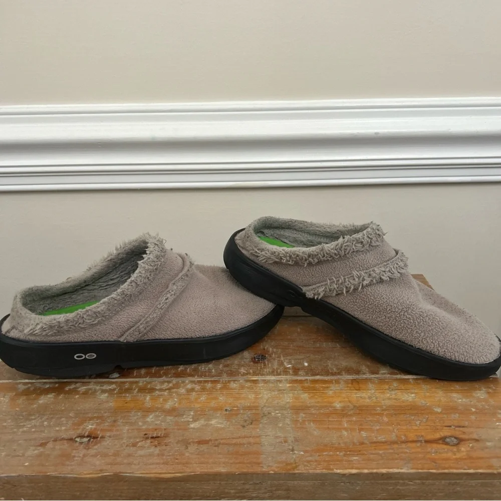 OOFOS OOcoozie Mule Women's Size 10 Clog Slip-on Shoes - Tawny - Beige Gray - Picture 5 of 13